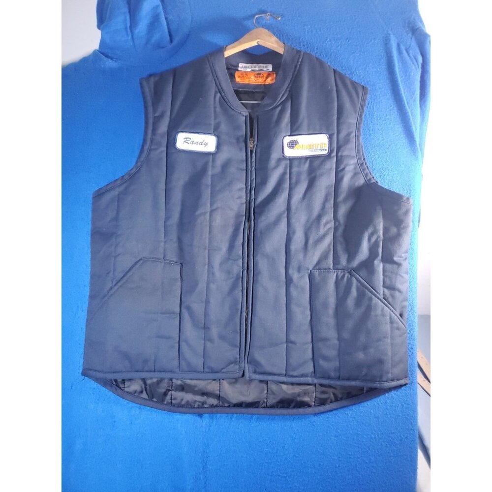 Red Kap Vest Men's XXL Blue Insulated Work Mechanic Full Zip Uniform Mieretti - Picture 8 of 11